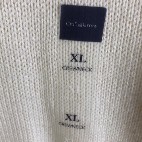 NWT Croft & Barrow Knit Crewneck Sweater | XL - Picture 6 of 7